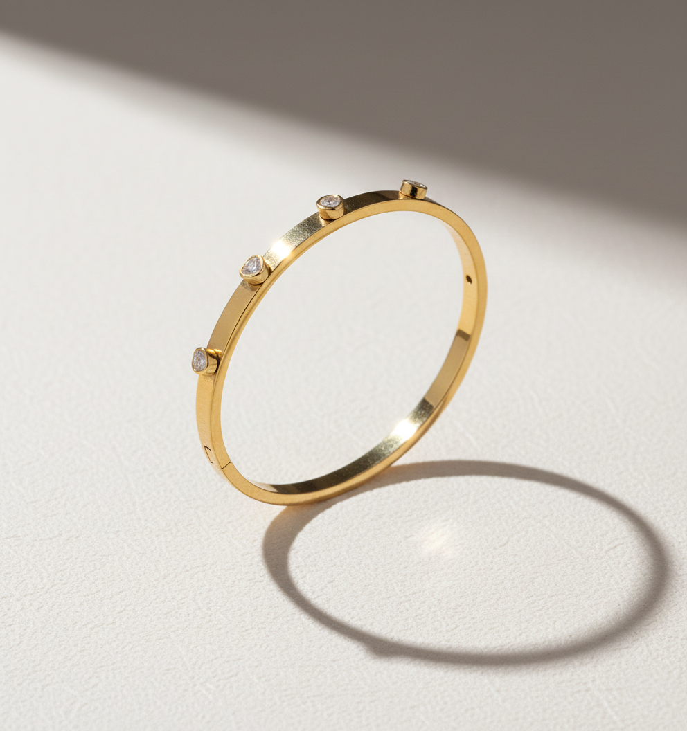 Celeste Gold Bangle