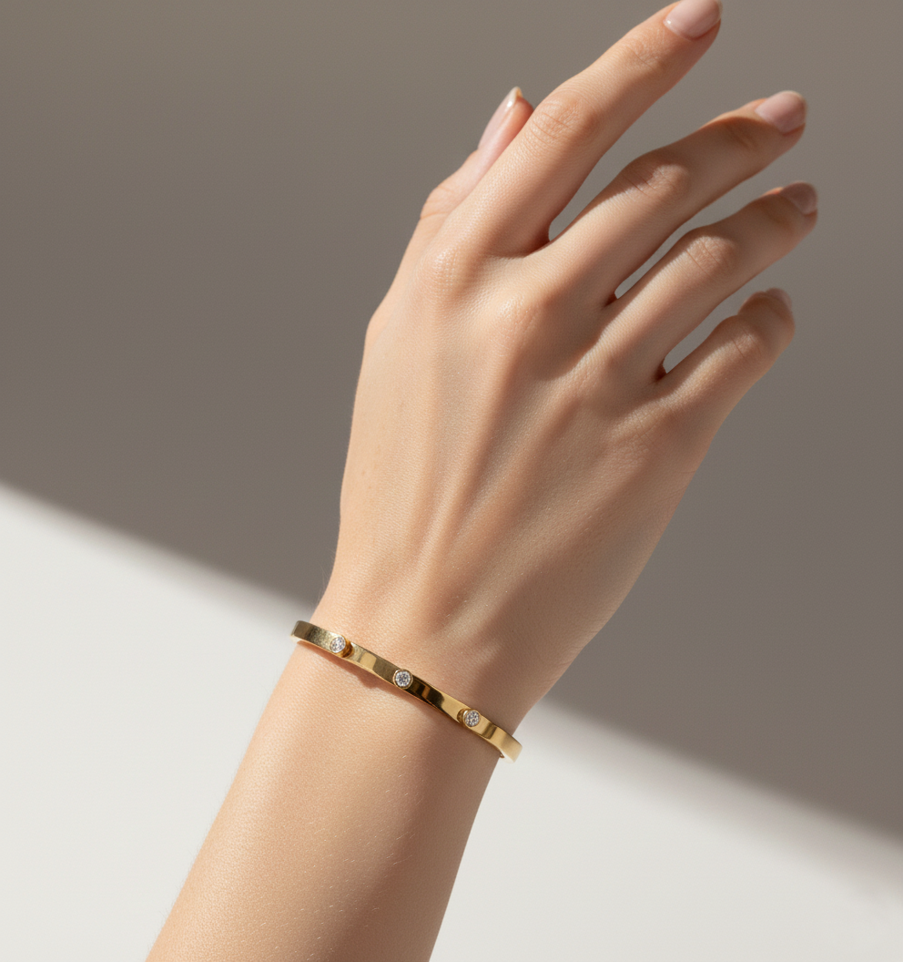 Celeste Gold Bangle