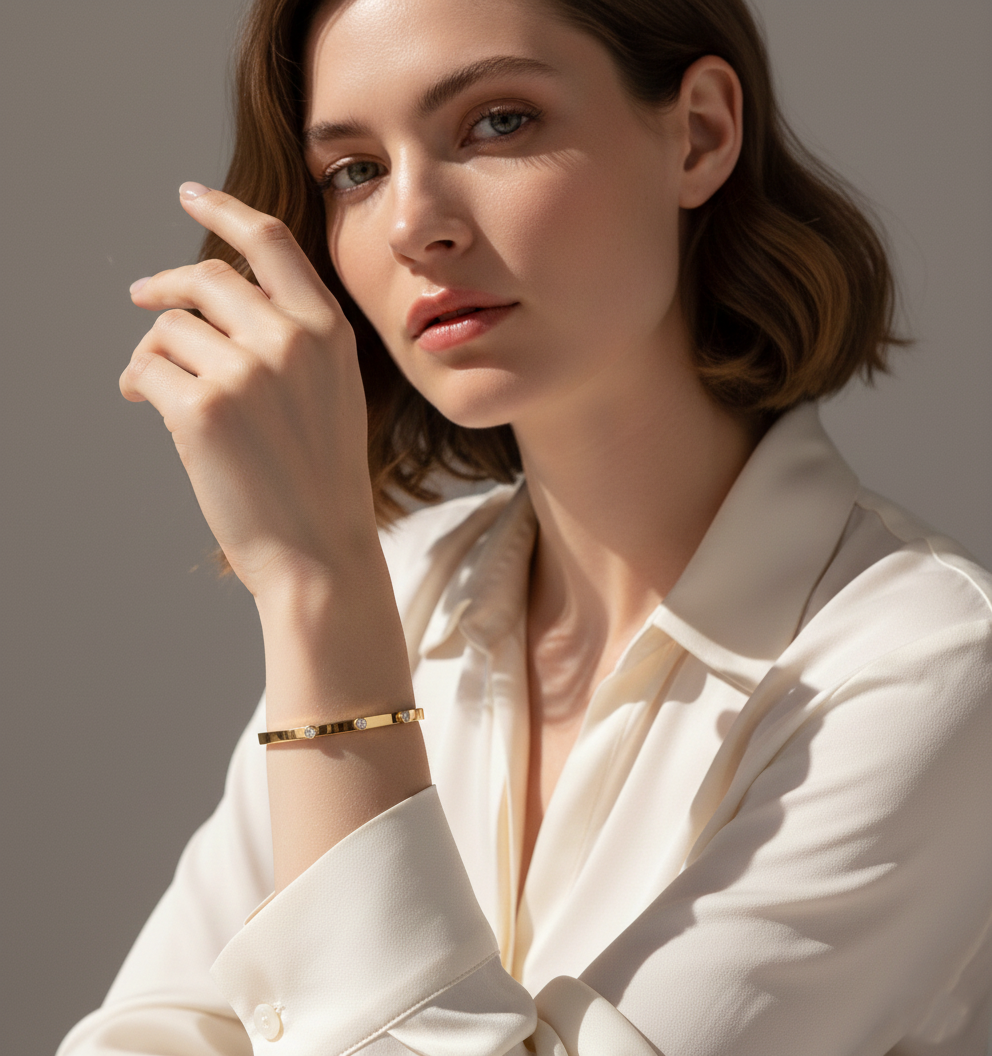 Celeste Gold Bangle